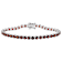 Red Garnet Tennis Bracelet In Sterling Silver 11.70ctw