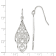 Sterling Silver Polished and Diamond-cut Fancy Filigree Dangle Earrings