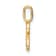 14K Yellow Gold Diamond Letter P Initial Pendant