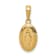 14K Yellow Gold Miraculous Medal Charm