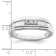 Rhodium Over 14K White Gold Lab Grown Diamond Men's Ring