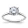 Rhodium Over 14K White Gold 1 3/4 ct. D E F Pure Light Round Moissanite
Solitaire Ring