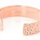 Textured Copper Cuff Bracelet