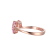 Created Pink Sapphire and Pink Cubic Zirconia Rhodium Over Sterling
Silver Ring 1.57ctw
