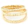 Stackable Ring Set With Topaz, Amethyst And CZ In 18K Gold Over Sterling Silver