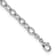 Rhodium Over Sterling Silver 6mm Oval Link 7.5 inch Bracelet
