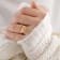 Citrine with White Zircon Accents Rhodium Over Sterling Silver Statement
Ring, 5.96ctw