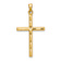 14k Yellow Gold Diamond-Cut Cross Pendant