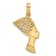 14k Yellow Gold Fancy Nefertiti Profile Charm