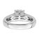 Rhodium Over 14K White Gold Lab Grown Diamond VS/SI GH, Cluster Ring 0.991ctw