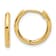 14k Yellow Gold Polished 9/16" Hinged Hoop Earrings