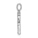 Rhodium Over 14K White Gold Diamond Letter F Initial Pendant