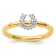 10K Yellow Gold Over Sterling Silver Stackable Expressions Diamond
Horseshoe Ring 0.07ctw
