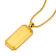 Invicta Men's Yellow Plated Dog Tag Pendant With Chain In Stainless Steel