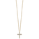 10K Yellow Gold Lab Grown Diamond VS/SI GH, Cross Chain SIide Pendant
with chain Necklace