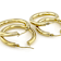 Gold-Tone Hoop Earring Set Of 2