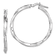 Rhodium Over Sterling Silver Polished Twisted 2.5x30mm Hoop Earrings