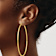 14k Yellow Gold Polished 2 3/4" Tube Hoop Earrings