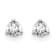 14K White Gold Lab Grown Diamond 1/4ctw VS/SI GH Screw Back 3-Prong Earrings