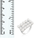 White Cultured Freshwater Pearl Rhodium Over Silver Ring