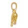 14k Yellow Gold Chihuahua Dog Pendant