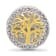 Sterling Silver Crystal and Gold-tone Family Tree Bead