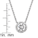 CZ Solitaire Pendant In Sterling Silver