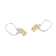 Yellow and White Cubic Zirconia Platinum Over Sterling Silver  Earrings 9.71ctw