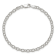 Sterling Silver 3mm Fancy Patterned Rolo Chain Bracelet