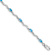 Rhodium Over 10k White Gold Fancy Diamond and Blue Topaz Bracelet