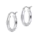 Sterling Silver Polished 1/2" Round Hoop Earrings