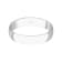4mm Lightweight Men's Wedding Band in 10k White Gold