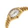 GV2 Naples White Dial Yellow Bezel Stainless Steel Watch