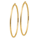 14K Yellow Gold 3 5/8" Diamond-Cut Hoop Earrings