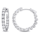 3.0ctw Created Moissanite Inside-Outside Hinged Hoop Earrings in
Sterling Silver