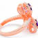 6x4mm Oval Amethyst and White CZ 18K Rose Gold Over Sterling Silver
Ring, 1.50ctw
