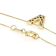 Block Letter V Initial Necklace In 10K Yellow Gold