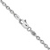 Rhodium Over 14k White Gold 3.2mm Solid Round Open Link Cable 16 Inch Chain
