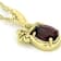 Garnet Aquarius Birthstone Pendant