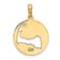 14k Yellow Gold Polished Cut-Out CAPE COD Map Charm