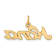 14K Yellow Gold Satin NANA Charm