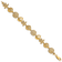 14k Yellow Gold Textured Starfish, Shell and Clam Link Bracelet