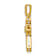 10k Yellow Gold and Rhodium Over 10k Yellow Gold 0.10 cttw Diamond Fancy
Cross Pendant