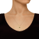 5mm Round Peridot with Diamond Accent 14k Yellow Gold Pendant With Chain