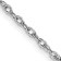 14k White Gold 1.3mm Heavy-Baby Rope Chain 14 Inches