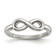 Stainless Steel Polished Infinity Symbol Ring