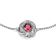 Red Lab Created Ruby Rhodium Over Sterling Silver Bracelet 0.61ctw