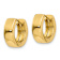 14k Yellow Gold 1/2" Hinged Hoop Earrings