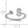 Rhodium Over 14K White Gold Lab Grown Diamond VS/SI GH, Initial S
Adjustable Ring