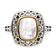 Sterling Silver with 14K Accent Antiqued Mother Of Pearl Ring
